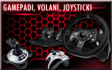 Gamepadi, volani, joysticki